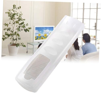 Uonlytech 1pc Silicone Protective Storage Bag Cover for Remote Controls Dustproof Case for Tv Audio and Air Conditioners Enhanced Grip Stretchable Design