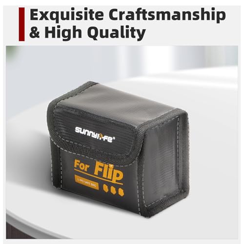 Lipo Storage Case for DJI Flip Battery Accessories-for 2 Batteries - size: Medium (for 2pcs batteries)