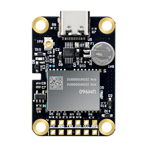 MJ RTK Module, Centimeter-Level high-Precision Tracker, All-Constellation(GPS/BDS/GLONASS/Galileo/QZSS) GNSS Receiver, Real-time Positioning of Vehicles and GPS surveys (MJRTK-UM960)