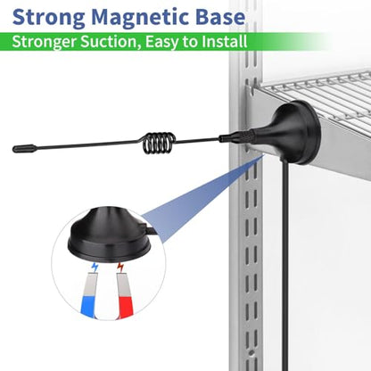 Superbat WiFi Antennas 2.4GHz Antenna Magnetic Base SMA Antenna for Desktop PC Bluetooth Motherboard Wireless Network Card Router IP Security Camera etc. 2pcs