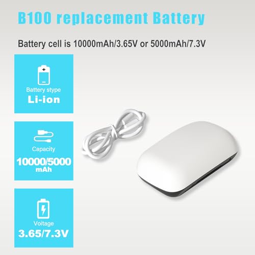 10000mAh Battery for BOBO VR S3 Pro and E3 Pro Replacement for B100 Hot-Swap Battery Accessories,Magnetic Connectors