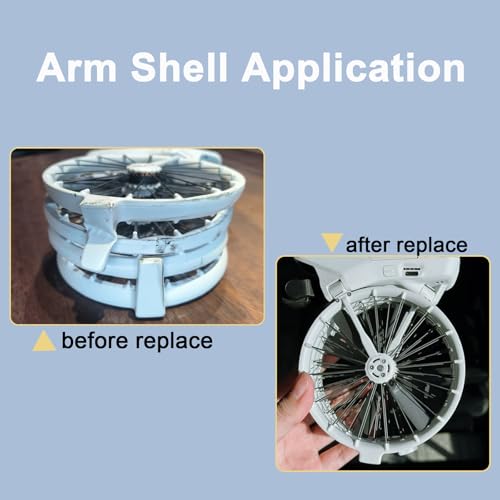 Dji Flip Foldable Arm Shell Replacement Flip Propeller Blade Guard Protective Cover For Dji Flip Body Shell Repair Parts Drone Body Kit Gray (Left Front)