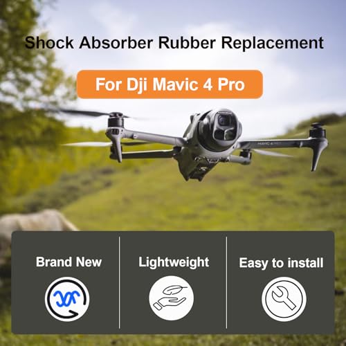 Replacement For Dji Mavic 4 Pro Gimbal Shock Damper Rubber Gimbal Camera Shock Absorber Mount Drone Body Accessories(5 Pcs)