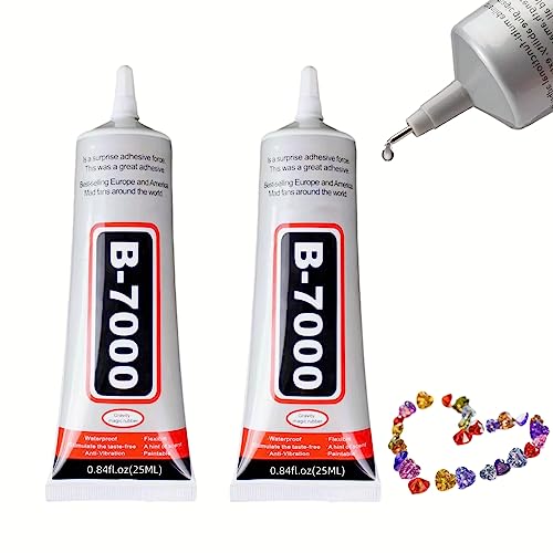 B-7000 Adhesive Multi-Function Glues,Super Glue Suitable for Phone Screen Repair,Wooden,Jewelery,1 Pack (25ml*2)
