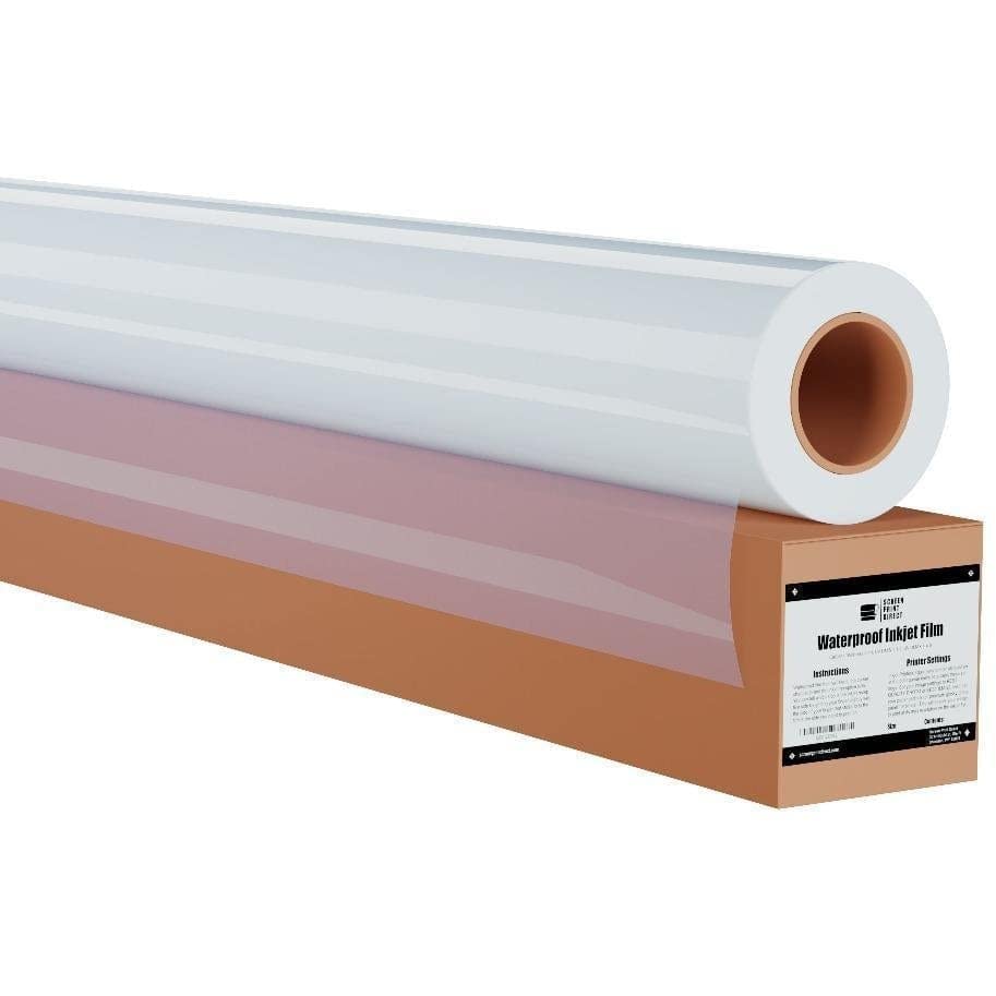 Screen Print Direct® Waterproof Inkjet Film Roll 3" Core (17" x 100') - size: 17" x 100' roll - 3" core