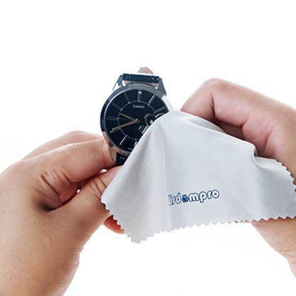 Wisdompro 12-Pack 4.75x4.75 Microfiber Cleaning Cloth for Lens & Screen - size: 4-3/4 x 4-3/4 Inch