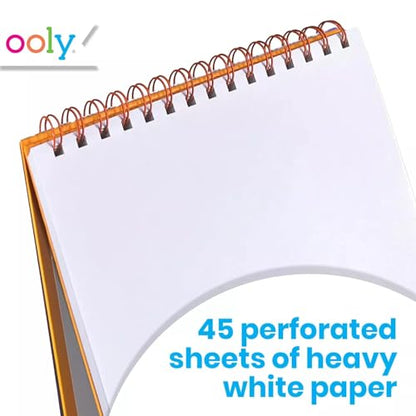 OOLY Sketch and Show Standing Sketchbook, 45 Pages – Pets at Play - color: Pets at Play