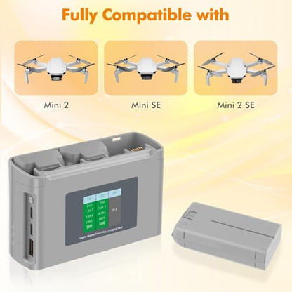Mini 2 Battery Hub for DJI Mini 4K/2/SE/SE Drone, 2400mAh, Two-Way Charging
