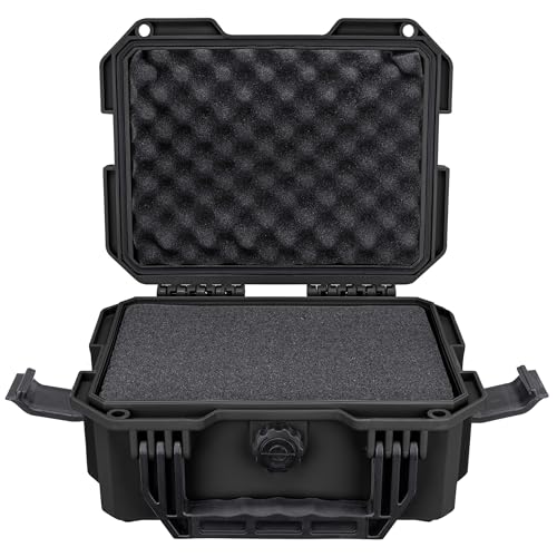 Eylar 11.8" Intact Series Compact Hard Camera Case, Lightweight and Durable Stacker Design with Foam (Black) - color: Black