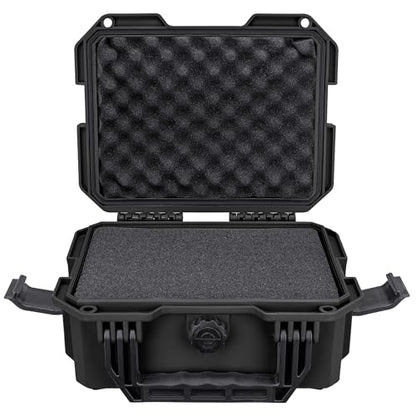 Eylar 11.8" Intact Series Compact Hard Camera Case, Lightweight and Durable Stacker Design with Foam (Black) - color: Black