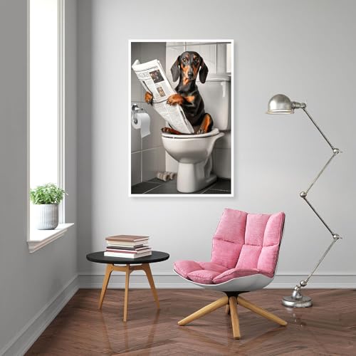 uuxsretaio Dachshund Diamond Painting Kits for Adults Beginners, Easy Dog Diamond Art Kits for Adults, 5D DIY Full Drill Diamond Dots Rhinestone Gem Art and Craft for Home Decor Present 12x16 inch