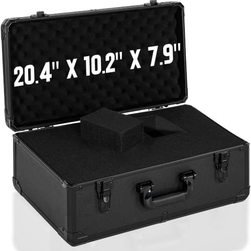 20 Inch Carrying Case with Customizable Pre-Diced Foam - size: 20.4x10.2x7.9 Inch