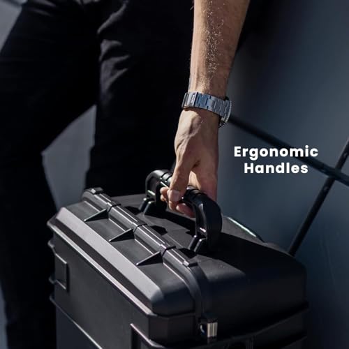Seahorse 920 Heavy Duty Protective Dry Box Case - TSA Approved/Mil Spec / IP67 Waterproof/USA Made - color: Black