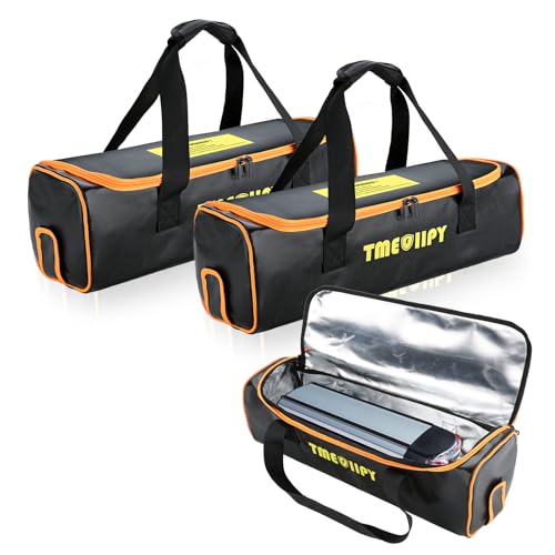TMEOIIPY Ebike Battery Bag 2-Pack Fireproof,Portable Storage for Charging - style: 2 Pcs