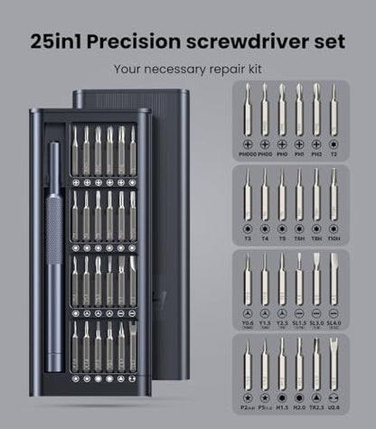AXTH 25-in-1 Small Precision Screwdriver Set, Professional Mini Repair Tool - style: 25in1