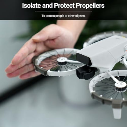 CYNOVA Propeller Guard Protector for DJI Flip, Propeller Collision Protection Ring for DJI Flip Drone Accessories, Flip Propellers Bezel Anti-Collision Protectors Prop Frame Cover Guards (grey)