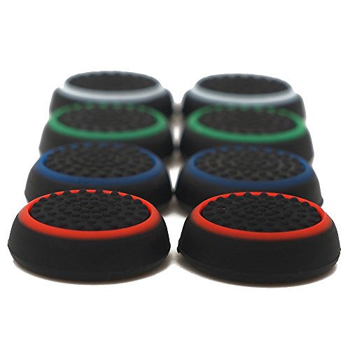 16 Pieces Silicone Noctilucent Thumb Grip Caps Controller Joystick Cap Covers for PS-Series, Xbox-Series Analog Stick Caps Replacement