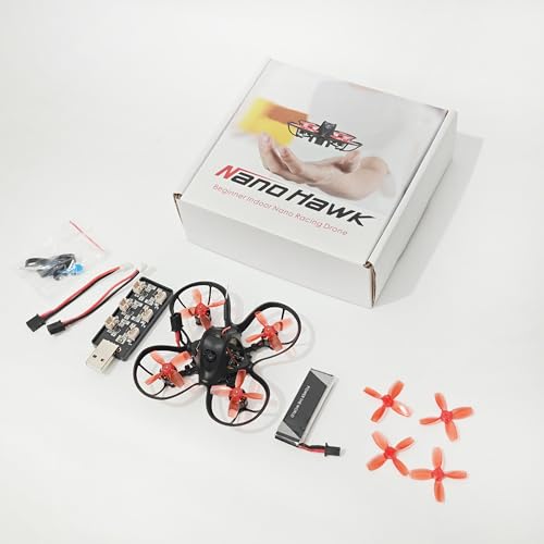 EMAX Nanohawk BNF 65mm FPV Indoor Outdoor Racing Drone Ultra Light Micro Whoop for Beginners
