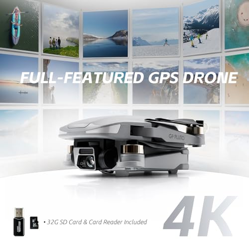 GPS Drone with EIS 4K Camera for Adults , RC Drones with 4.5 inch HD Screen on Controller, Auto Return, 3 Batteries for 90 min Flight Time, 3280 FT Long Control Range Transmission, Circle Fly and Follow Me Mode, Foldable Quadcopter for Beginner, Under 249