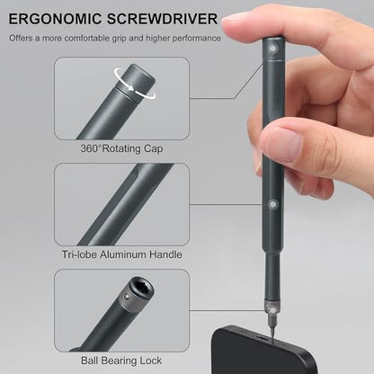 SHARDEN Precision Screwdriver Set for Electronic Repair 49 in 1 - color: 49 in 1 Grey