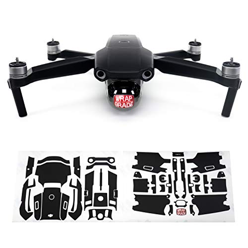 Wrapgrade Main Unit Skin Compatible with DJI Mavic Air 2 (Stealth Black) - color: STEALTH BLACK