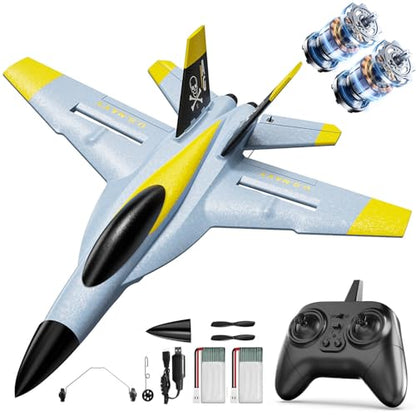DEERC F18 4CH RC Plane for Adults Remote Control Airplane RTF Fighter Jet - style: F18 RC Plane