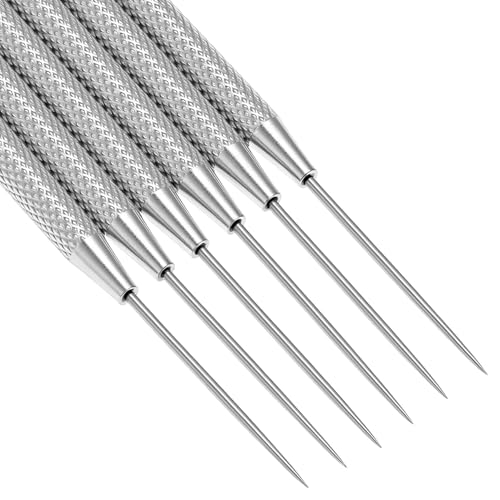 QWORK 20 Pcs Clay Sculpting Tools Set - Stainless Steel Ceramic Needle Modeling Carving Pottery Tools for Detailed Sculpture Projects
