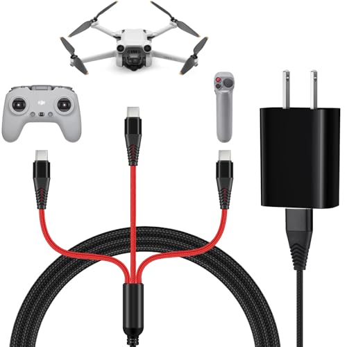 Charger for DJI Neo, Mini 4K, Mini 2 SE, 4 Pro, Air 2S Drones, with Charger - size: 4ft Cable & Charger