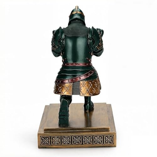 King's Guard Knight Pen Holder with a Letter Opener Desk Organizers Green - color: Green