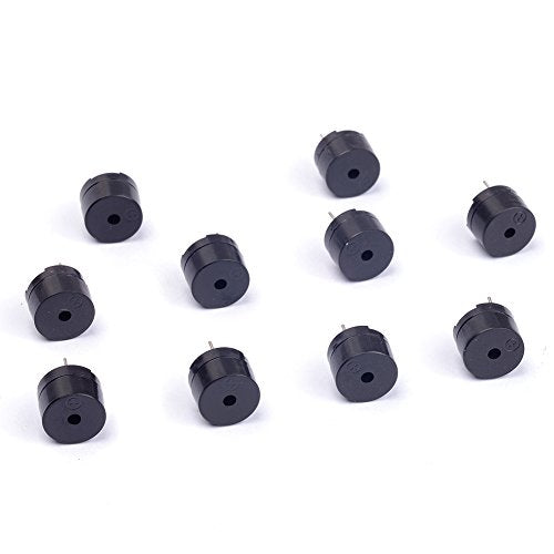 10Pcs 5V 2 Terminals Passive Electronic Alarm Buzzer Electromagnetic Beeper AC Impedance for Arduino (Pack of 10) CYT1008