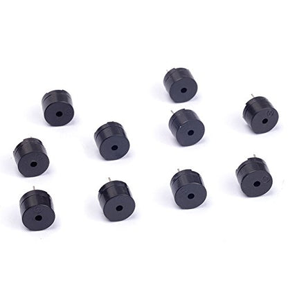10Pcs 5V 2 Terminals Passive Electronic Alarm Buzzer Electromagnetic Beeper AC Impedance for Arduino (Pack of 10) CYT1008