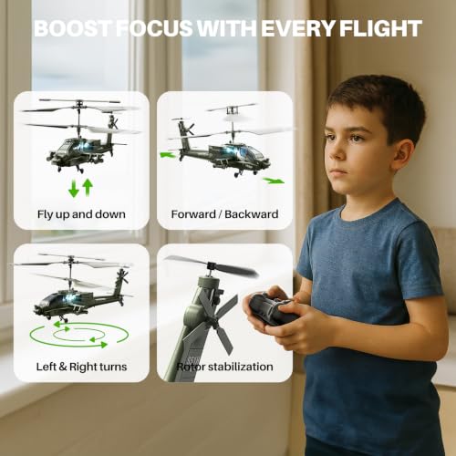 SYMA S51H RC Helicopter for Kids, Military Remote Control Helicopter