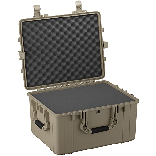 Condition 1 25" Large Heavy-Duty Waterproof Hard Case, Model 024, Tan - style: Tan