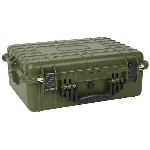 Strongway 20in. Plastic Waterproof Storage Case, Green - color: Green