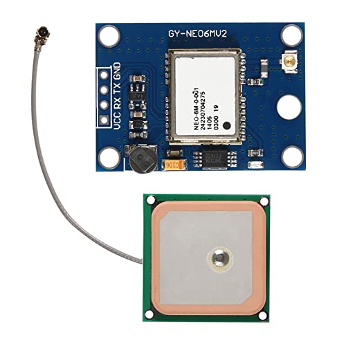 1 Set GY-NEO6MV2 NEO-6M GPS Module NEO6MV2 with Flight Control EEPROM MWC APM2.5 Large Antenna for Arduino, Raspberry Pi, ESP32(1PCS GPS Module) - color: 1PCS