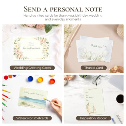 Vienrose Watercolor Cards with Envelopes 30 Pack 5x7 Blank Cards - size: 5"x7" Blank Cards*30