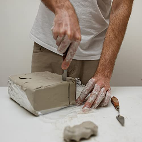ReArt Natural Air-Dry Clay, for Sculpting, Wheel Throwing, Hand Building, All-Purpose Modeling Clay 10lbs for Sculpting (Gray 10LBs) - color: Gray 10LBs