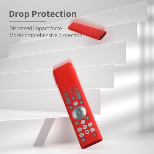 Silicone Cover for Hisense TV Remote Control ERF6A80, Protective Case Compatible with U7 U8 U9 Series Smart 4k Tv Remote, Shockproof with Lanyard(Glow Green) - color: Glow green