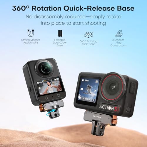 REYGEAK 360° Magnetic Quick Release Mount for DJI Osmo 360 Action 5 pro/4/3 - color: for Osmo 360 /Action 5 pro/4/3