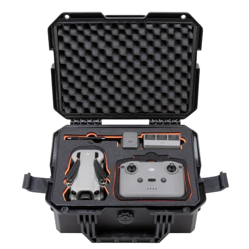 Eylar 13.8" Intact Series Compact Hard Drone Case, Fits DJI Mini 4 & 5 Pro, Waterproof Crushproof, with Protective Foam