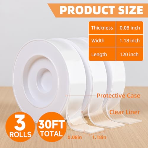 deli Double Sided Tape Heavy Duty,30 Feet - size: 30 Feet