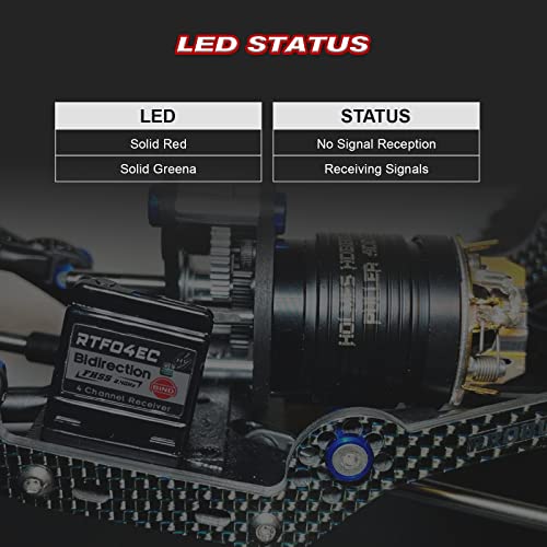 4CH S.BUS2 8.4V High Voltage Internal Antenna RC Car Receiver Compatible with T-FHSS(RTF04EC) - style: RTF04EC