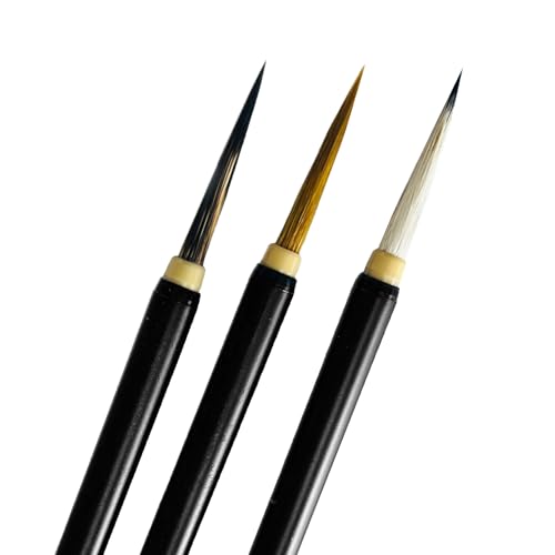 Chinese Painting Brushes Set Flower Bird Line Drawing-3PCS-Large - size: 2.8CM