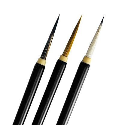 Chinese Painting Brushes Set Flower Bird Line Drawing-3PCS-Large - size: 2.8CM