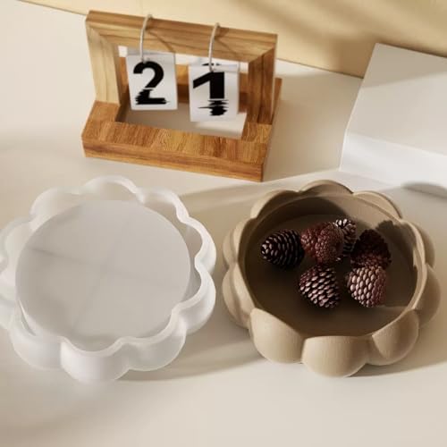 Lotus Bowl Resin Molds, Flower Tray Silicone Mold