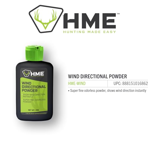 HME Wind Indicator Portable Pocket Size Lightweight Convenient Simple to Use Wind Direction Detection Powder - 28 Grams Capacity - size: One Size