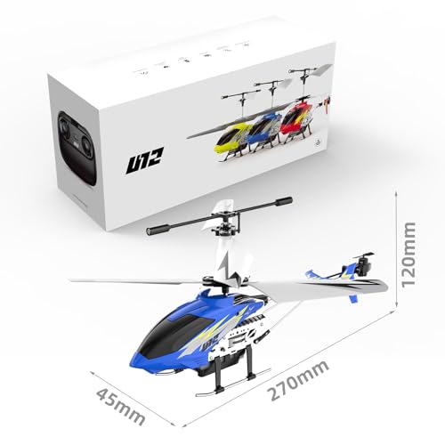 U12 Remote Control Helicopter Mini RC Helicopter with Altitude Hold Blue - color: Blue