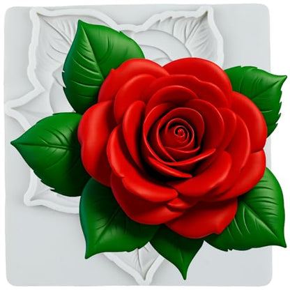 Rose Flower Silicone Mold Rose Flower Polymer Clay Molds - color: Style F
