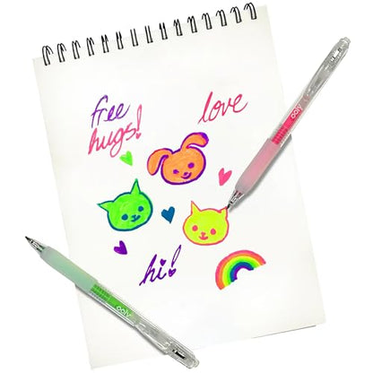 Ooly Jelly Gloss Neon Multi-Surface Deco Gel Pens, Set of 6 - style: Jelly Gloss Deco - Multi Surface