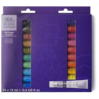 Winsor & Newton Artisan Water Mixable Oil Paint Set, 20 x 10ml Tubes - style: Tube Set 20 x 0.4-oz